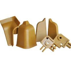 Accessori per alzatina rettangolare marrone 6 pz