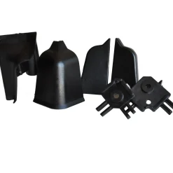 Accessori per alzatina rettangolare nera 6 pz