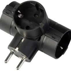 Adattatore con spina e 3 prese standard tedesco