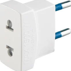 Adattatore da viaggio spina 10 A 2P e presa standard italiano e americano