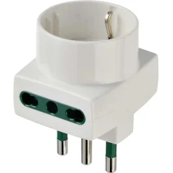 Adattatore multiplo Vimar SICURY 250 V~ bianco S17