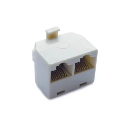 Adattatore rete RJ45 1 maschio / 2 femmine