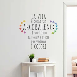 Adesivo da parete Arcobaleno 47x67 cm