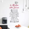 Adesivo da parete Ricetta felicità 47x67 cm