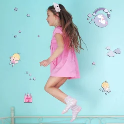 Adesivo decorativo per parete 3D Happy Fairies 31x31 cm