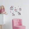 Adesivo decorativo per parete 3D Lovely Unicorn 31x31 cm