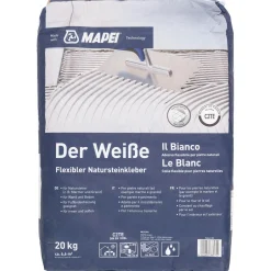 Adesivo flessibile per pietre naturali Il Bianco C2TE 20 kg