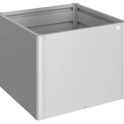 Aiuola rialzata Biohort 1x1 m Argento metallizzato