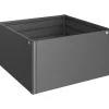 Aiuola rialzata Biohort 1,5x1,5 m Gri scuro metallizzato