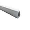 Alzatina per cucina in alluminio rivestita rovere bianco 1 m