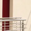 Ancoraggio a muro per tubo o tondino 12 mm satinato