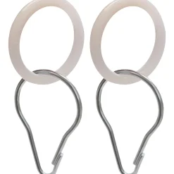 Anelli per tenda doccia in plastica 2 pz