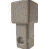 Angolo profilo di chiusura quadrato alluminio polv. Beige 1x2,7x1 cm 2 pz