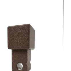Angolo profilo di chiusura quadrato alluminio polv. Ruggine 1x2,7x1 cm 2 pz