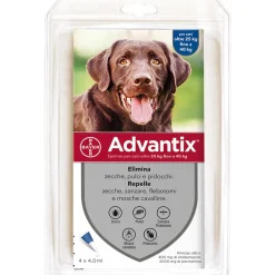 Antiparassitario cani 25-40 kg Advantix 4 pipette 4 ml