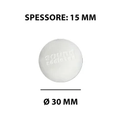 Antivibranti adesivi bianchi in silicone Ø 3 cm 4 pz