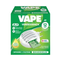 Antizanzare elettroemanatore Vape Verdessenza 6 piastrine