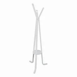 Appendiabiti a stelo in legno 3 braccia 50x170 cm bianco