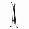 Appendiabiti a stelo in legno 3 braccia 50x170 cm nero
