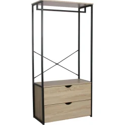 Appendiabiti Hamilton con 2 cassetti 80x40x166,8 cm