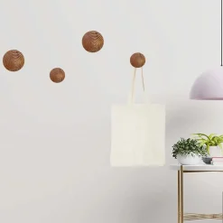 Appendiabiti in legno longan diametro 8 cm