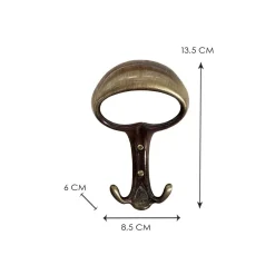 Appendiabiti in zama bronzo satinato
