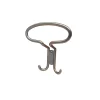 Appendiabiti in zama 125x105 mm nickel satinato