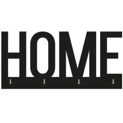 Appendi chiavi da muro adesivo con scritta "home" 20 x 9,5 x 0,6 cm