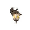 Applique da parete da esterno Imperia down alluminio ruggine H45,5 cm IP44