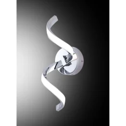 Applique da parete LED in alluminio Evelin 8 W 3000-4000-6000K cromo