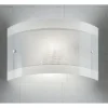 Applique LED da parete Bridge-1AG in vetro bianco E27 da 8W D.20x32x8,5 cm