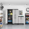 Armadio alto in plastica Keter Detroit Grigio chiaro 182x65x45 cm