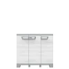 Armadio basso da esterno 3 ante Sequoia in plastica 102x39x94 cm