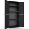 Armadio da esterno alto J Line 2 ante 3 ripiani P 60 kg 163x68x37 cm