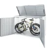 Armadio da esterno basso Biohort HighBoard 200x84x127 cm argento
