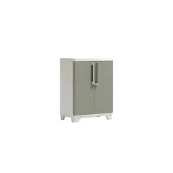 Armadio da esterno basso Linear Wood in plastica 1 ripiano P 15 kg 90x68x39 cm