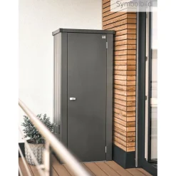 Armadio da esterno Biohort Julia taglia M grigio scuro metallizzato