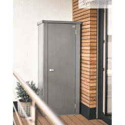 Armadio da esterno Biohort Julia Taglia M High Grigio quarzo metallizzato
