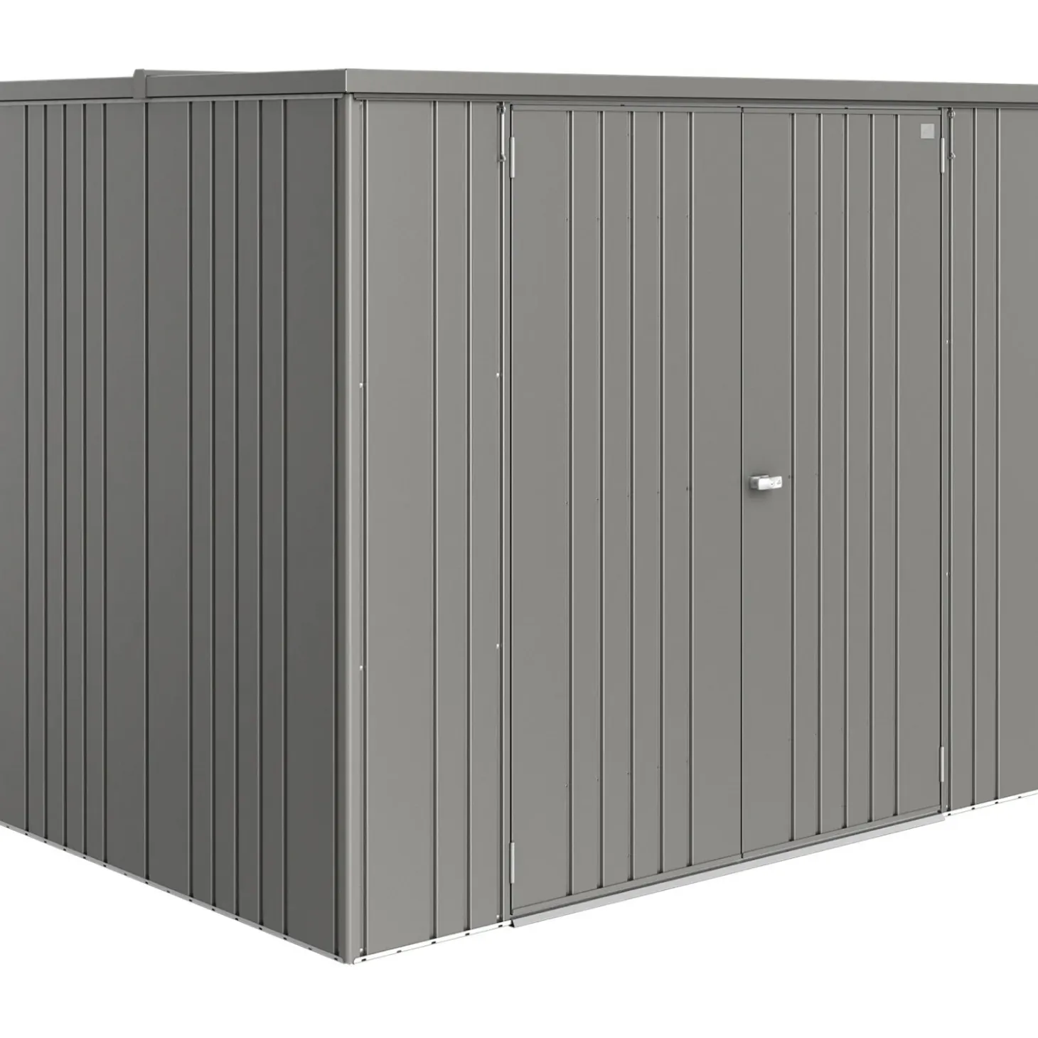 Armadio da esterno Biohort L 230 cm grigio quarzo metallizzato