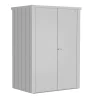 Armadio da esterno Biohort Romeo 181x132x87 cm argento metallizzato