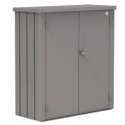 Armadio da esterno Biohort Romeo 140x132x57 cm grigio quarzo
