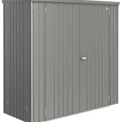 Armadio da esterno Biohort 191x83x183 cm grigio quarzo