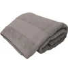 Asciugamano carezze viso 50x100 cm tortora