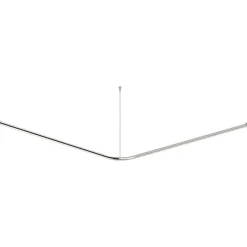 Asta tenda doccia Idrostile con kit montaggio 50x150x1000 mm acciaio lucido