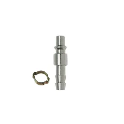Attacco rapido per aria compressa a resca Ø 8x13 mm con fascetta