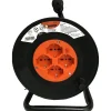 Avvolgicavo con spina Bticino 16A e 4 prese universali cavo 25 m