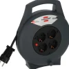 Avvolgicavo 4 prese Vario Line brennenstuhl® H05VV-F 3G1,5 antracite 10 m