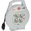Avvolgicavo 4 prese Vario Line brennenstuhl® H05VV-F 3G1,5 IT grigio 10 m