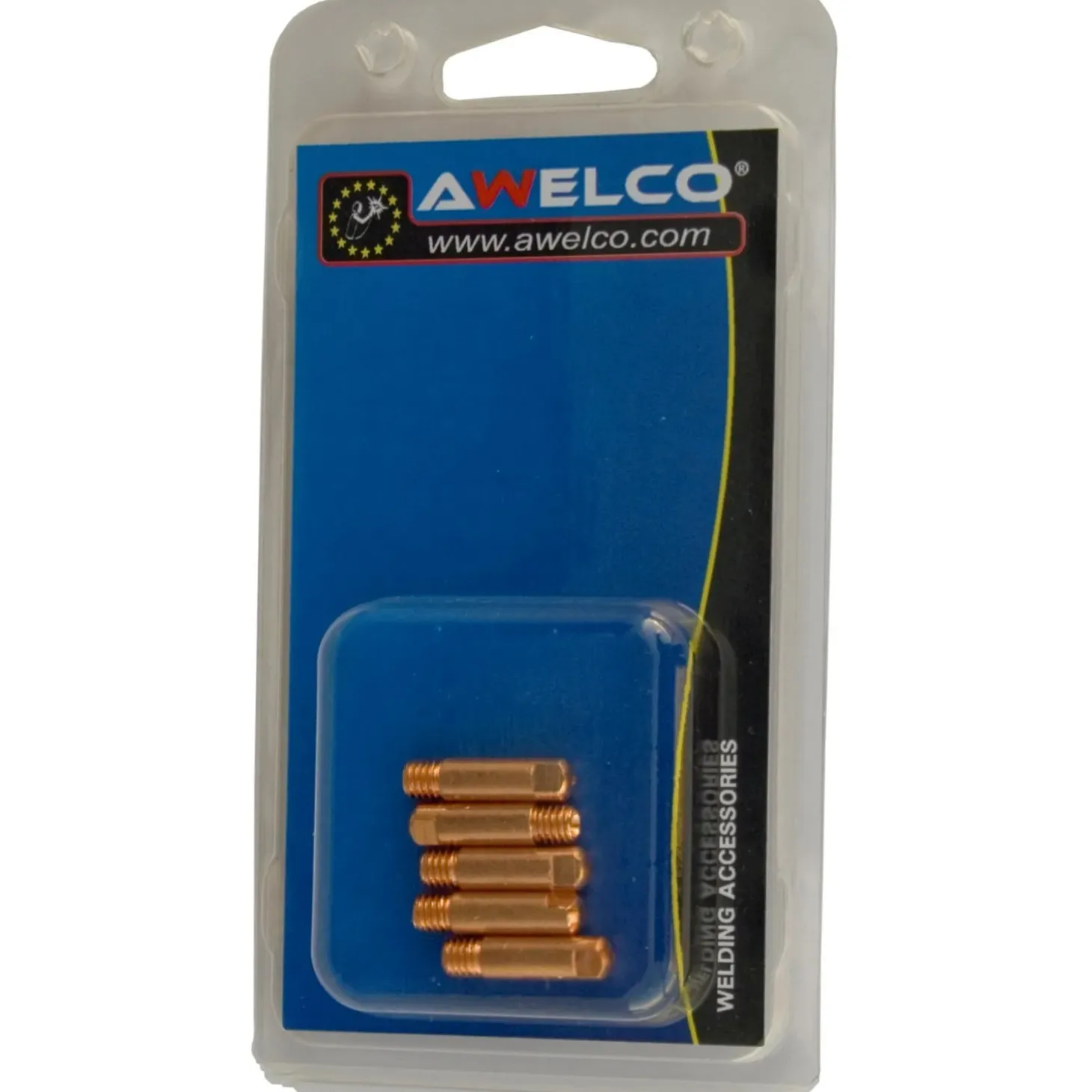 Awelco punte di contatto per torcia in alluminio M6 x 25 Ø 0,8 mm blister 5pz