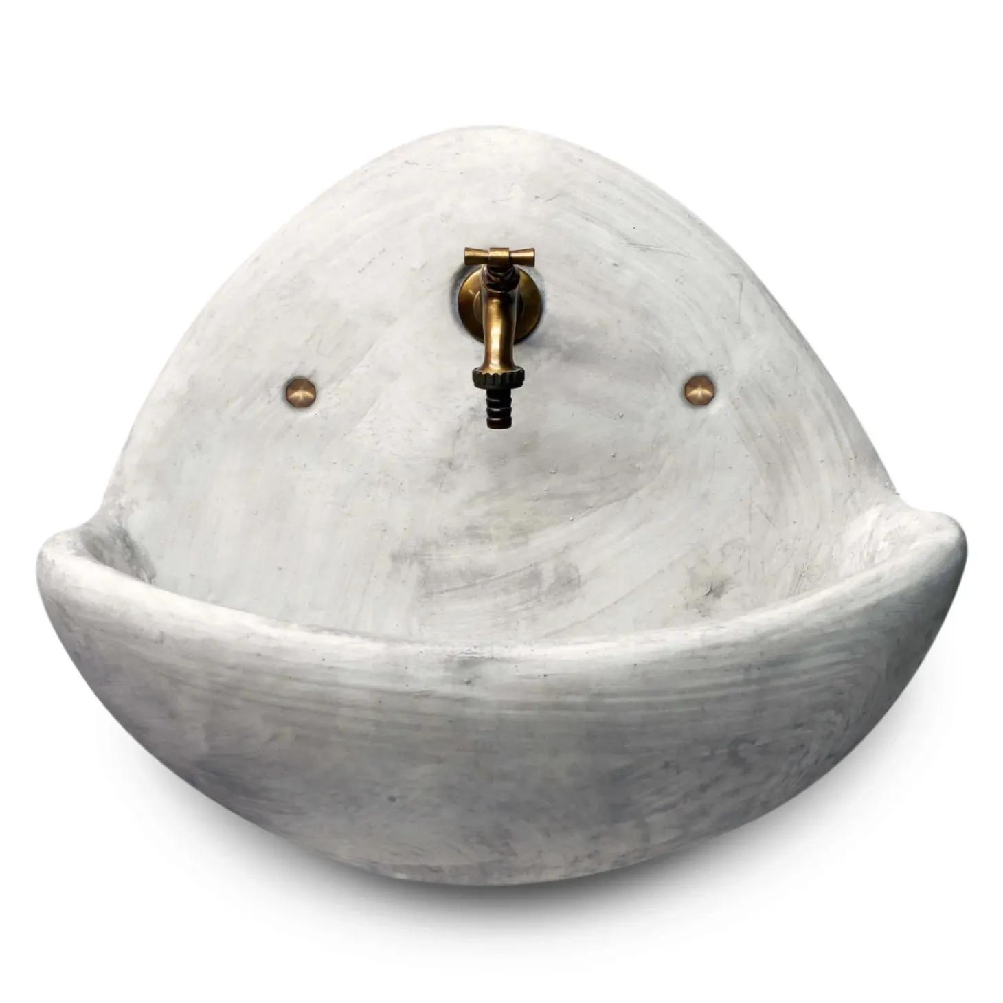 Bacinella da esterno a muro Fradusta in cemento anticato 50x57x21 cm
